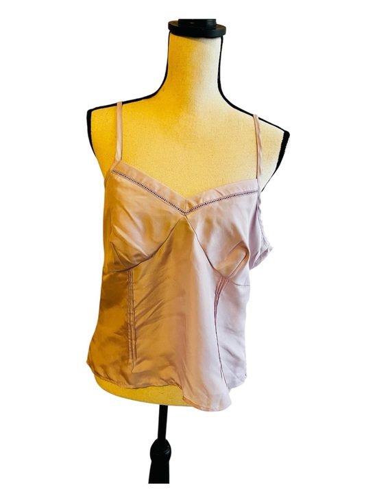 Route 66 Tops - New Old Stock Route 66 100% Silk Lavender Cami 14